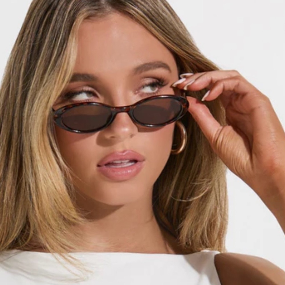 Jason Wu Tortoiseshell Slim Oval Sunglasses NWT